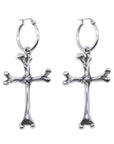 Osteomancy Bone Cross Earrings