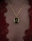Gold Til Death Locket Necklace