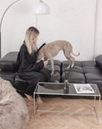 Natural Sheepskin Beanbag - Greige