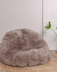 Natural Sheepskin Beanbag - Greige