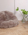 Natural Sheepskin Beanbag - Greige