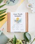 Face Wash Sample Pack | 4 x 15g Natural Facial Cleansing Bars | Vegan, Plastic-Free Skincare | Perfect Travel & Trial Set