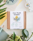 Face Wash Sample Pack | 4 x 15g Natural Facial Cleansing Bars | Vegan, Plastic-Free Skincare | Perfect Travel & Trial Set