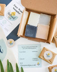Face Wash Sample Pack | 4 x 15g Natural Facial Cleansing Bars | Vegan, Plastic-Free Skincare | Perfect Travel & Trial Set