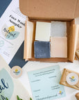 Face Wash Sample Pack | 4 x 15g Natural Facial Cleansing Bars | Vegan, Plastic-Free Skincare | Perfect Travel & Trial Set