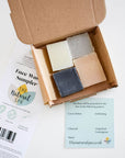 Face Wash Sample Pack | 4 x 15g Natural Facial Cleansing Bars | Vegan, Plastic-Free Skincare | Perfect Travel & Trial Set