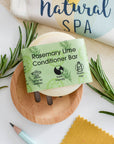 Rosemary & Lime Solid Conditioner Bar | Natural Hair Conditioner for All Hair Types | Vegan, Plastic-Free Hair Care