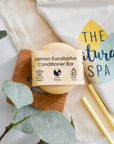 Lemon Eucalyptus Solid Conditioner Bar | Natural Hair Conditioner for All Hair Types | Vegan, Plastic-Free Hair Care