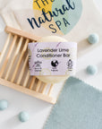 Lavender & Lime Solid Conditioner Bar | Natural Hair Conditioner for All Hair Types | Vegan, Plastic-Free Hair Care