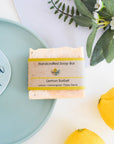 Lemon Sorbet Soap Bar | Lemon, Lemongrass & Poppy Seed Natural Handcrafted Soap | Vegan, Plastic-Free Skincare | 3 Styles Available