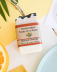 Spiced Orange Soap on a Rope | Handmade Natural Soap Bar | 100g