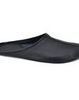 Recycled Leather Slippers Black