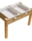 Premium Sensory Table for Kids - Durable Pine Wood Montessori Play Table with Removable Trays for Sand, Water, and Rice by Vincabel's Playground at brixbailey.com
