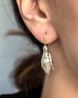 SPRING Snowdrops Silver Earrings – Handcrafted & Nature-Inspired by Agnes Veski Jewellery at www.brixbailey.com