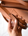 Handcrafted FACET Leather Shoulder Bag – Designed in Estonia by Gerda Retter Design at www.brixbailey.com