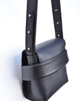 Black Leather Shoulder Bag