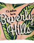 Beverly Hills Palm Needlepoint Pillow