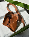 Leather Waist and Shoulder Bag with Adjustable Straps