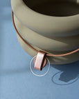 Luce Mini Necklace – Handcrafted Leather & Silver Detail by Gerda Retter Design at www.brixbailey.com