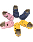 Leather Kids' Shoes Lusti - Yellow