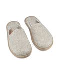 Natural felt slippers Pelsi - New Beige
