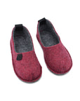 Recycled Red Children's Slippers