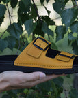 Ocre Leather Sandals for Everyday Comfort