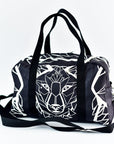 Black Travel Bag White Wolf Edition