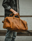 The Dagny Large Leather Weekender Bag