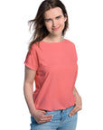 Tan Through Coral T Shirt for Sun Lovers