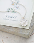 Daisy Flower Silver Charm