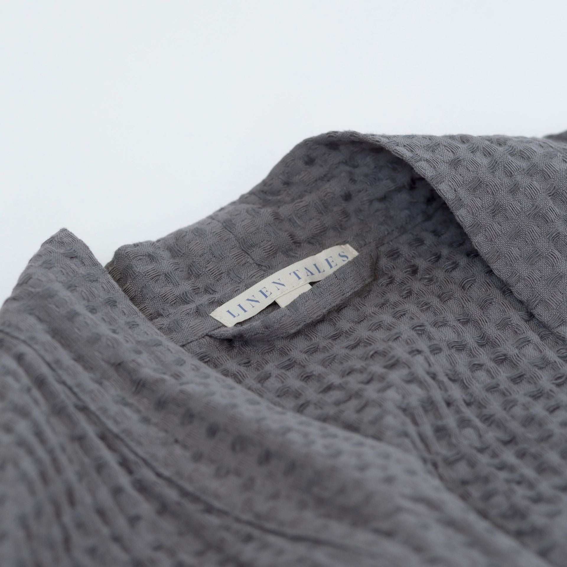 Honeycomb Waffle Linen Bathrobe