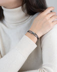 Silver Soho Diamond Cord Bracelet