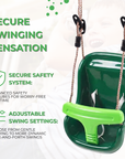 Baby Swing Seat - Green Deluxe - Safe & Comfortable