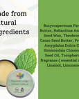 Peppermint Natural Lip Balm | Vegan, Hydrating & Nourishing | Plastic-Free, Handmade Lip Care