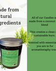 Breathe Hand-Poured Coconut Wax Candle | Natural Aromatherapy Candle | 2 Size Options