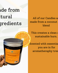 Spiced Orange Coconut Wax Candle | Hand-Poured | 60ml