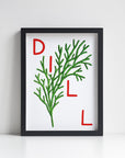 Dill Herb print from an original painting, choice of sizes, available framed and unframed