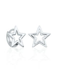 Sterling Silver Star Earrings for Children