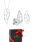 Luxury Rhodium-Plated Jewelry Set with Zircon Stones – Elegant Gift by Dondella at www.brixbailey.com