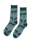 Save the Donkeys Bamboo Socks in Blue