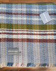 Large Checked Random Recycled Wool Blanket