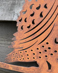 Rusty Metal Owl Garden Decoration
