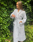 Tallis Blue Muslin Dressing Gown
