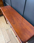 Vintage Mahogany Apothecary Style Five Drawer Console Hall Table Sideboard