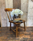 Antique Child’s Chair with Elm Seat – Nursery Book Display Plant Stand Chair B