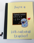 You're a cell-sational teacher thank you greetings card!