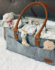 Portable Storage Basket Diaper Caddy Organizer