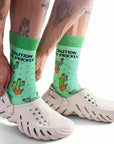 Caution I'm Prickly Bamboo Socks