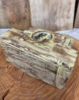 Rustic Church Candle Holder / Indian Pillar Base / Farmhouse Decor Cream